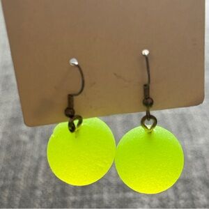 Neon Green Earrings